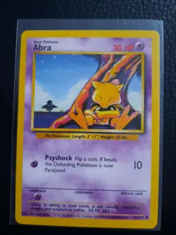Abra 43/102 Pokemon Card 1999 Base Set Common EXCELLENT - Image 1