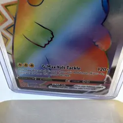 Pokemon Pikachu VMAX Secret Rare Full Art Holo 188/185 Vivid Voltage 310 HP Card - Image 4