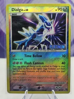 2008 Pokemon TCG Great Encounters Dialga Reverse Holo STAMPED Card 16/106 HP/DMG - Image 1
