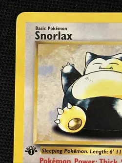 Pokemon Snorlax 27/64 (1st Edition) *Near Mint* Jungle ‘Never Played Card’ - Image 3