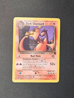 Pokemon TCG Dark Charizard 21/82 Non Holo Team Rocket Vintage Card English - Image 1
