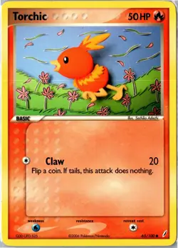Pokemon Card - Torchic 65/100 Crystal Guardians Common Lightly Played - Image 1