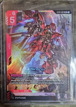Sinanju Foil - ST03-001 NM - Gundam TCG Card Game - Image 1
