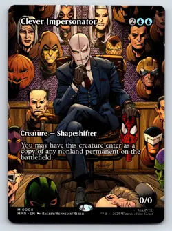 Clever Impersonator (Borderless) MTG M (0008) Marvel Universe Eternal-Legal NM - Image 1