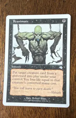 Reanimate TEMPEST Regular Magic The Gathering MTG M/HP - Image 1