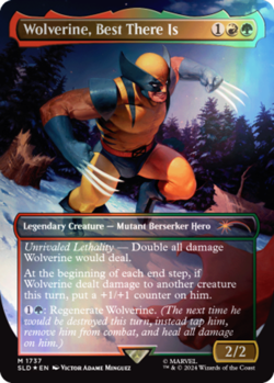 MTG Wolverine, Best There Is (1737) - Rainbow Foil, NM-Mint, English Secret Lair - Image 1