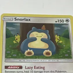 The Pokemon Company Snorlax 158/214 SM-Unbroken Bonds Holo Rare Basic 150 HP Eng - Image 3