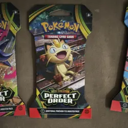 Pokemon TCG Perfect Order Booster Packs Lot of 4 English - Image 5