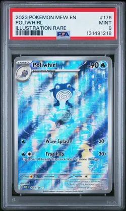 Pokemon Poliwhirl #176/165 Sv: Scarlet & Violet Illustration Rare Holo PSA 9 - Image 1