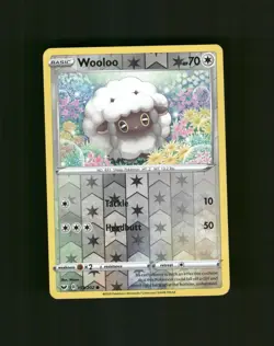 Wooloo 153/202 Common Sword & Shield Pokemon Reverse Holo Near Mint - Image 1