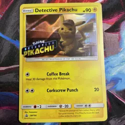 Pokemon Stamped TCG Detective Pikachu SM190 Black Star Promo NM Pack Fresh 🔥 - Image 1
