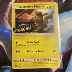 Pokemon Stamped TCG Detective Pikachu SM190 Black Star Promo NM Pack Fresh 🔥 - Image 5