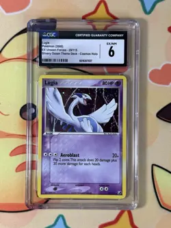 LUGIA 29/115 REVERSE HOLO EX UNSEEN FORCES POKEMON CGC6.0 EX/NM - Image 1