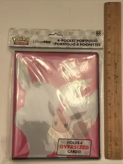 NEW Sealed - Ultra Pro 4-Pocket Portfolio - Pokemon Cards - Pink EEVEE - Image 1