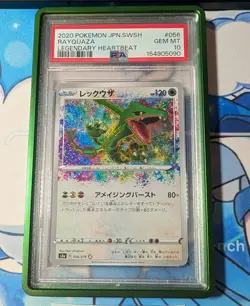 PSA 10 Rayquaza 056 Legendary Heartbeat Japanese Pokemon - Image 1