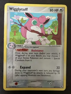 Pokemon TCG Wigglytuff Fire Red Leaf Green Holo 52/112 - Image 1