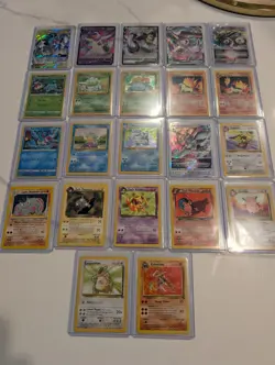 Pokemon TCG 22 Card Lot Holo/Foil. Base Set Blastoise , Tag Team, Fossil, 25th - Image 1