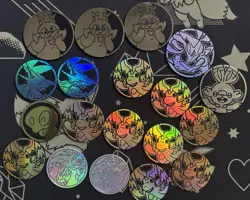 Lot of 20x Official Pokemon TCG Coins! Mix of Regular and Jumbo Sized Coins - Image 1
