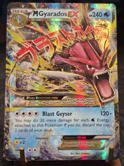 Pokemon TCG M Gyarados EX Mega XY Breakpoint 27/122 Ultra Rare Holo Eng 2016 - Image 1