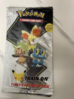 NEW Pokemon TCG Train On First Partner Pack 25th Anniversary April 2021 Pokemon - Image 1
