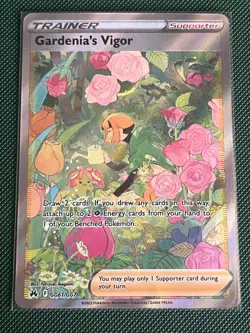 Gardenia's Vigor 2023 Pokemon Sword & Shield Crown Zenith #GG61 Full Art - Image 1