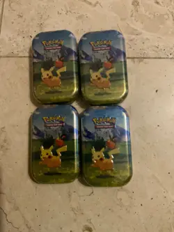 Pokemon Mega Evolution Ascended Heros Set of 4 Tins New Sealed - Image 1