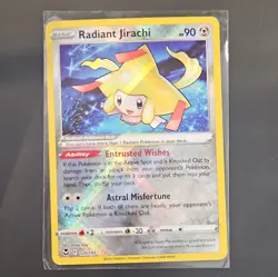 Pokemon TCG Radiant Jirachi Swsh12 Silver Tempest 120/195 Holo ENG 90 HP - Image 1