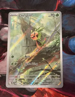 Chespin 087/086: Chaos Rising Secret Rare Full Art Holo. NM Pokemon - Image 1