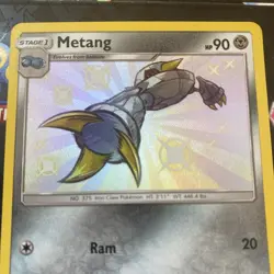 Pokemon Shiny Metang SV31/SV94 Hidden Fates Rare Holo - Image 3