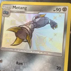 Pokemon Shiny Metang SV31/SV94 Hidden Fates Rare Holo - Image 4
