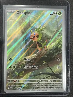 Nintendo Chespin 087/086 CR1EN Holo Full Art Rare Pokemon TCG English 2026 - Image 1