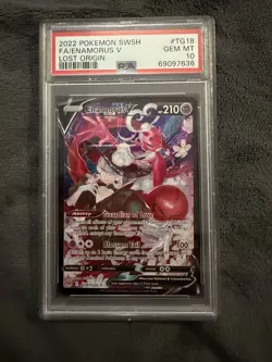PSA 10 Enamorus TG18 Lost Origin 2022 Pokemon GEM MINT - Image 1