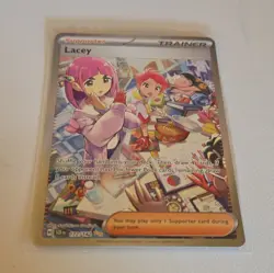 Pokemon TCG Lacey 172/142 SV07 Stellar Crown SIR Full Art Holo English - Image 1