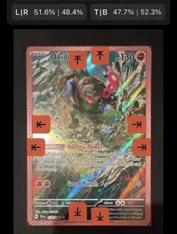 Pokemon Okidogi 074/064 Sv: Shrouded Fable IR Holo PSA 10 Range Centering - Image 1