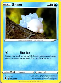 Snom 084/264 Fusion Strike Pokemon TCG Common NM - Image 1