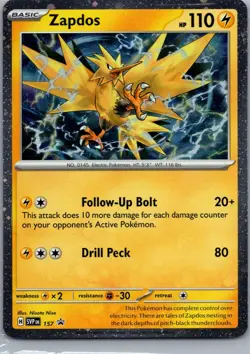 Zapdos 157 Scarlet & Violet Promo Pokemon TCG Holo P NM - Image 1