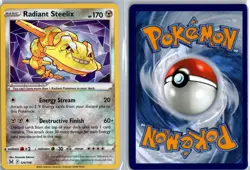 Radiant Steelix 124/196 Lost Origin Pokemon TCG Holo Radiant Rare NM - Image 3
