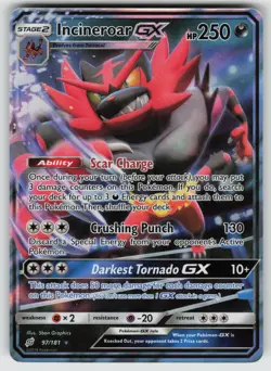 Incineroar GX 97/181 Holo GX Rare Team Up Pokemon Holo Near Mint - Image 1