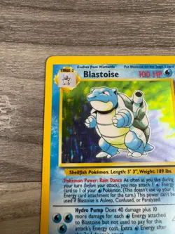 POKEMON TCG - BLASTOISE - 2/102 - HOLO RARE - BASE SET UNLIMITED MP CONDITION - Image 2