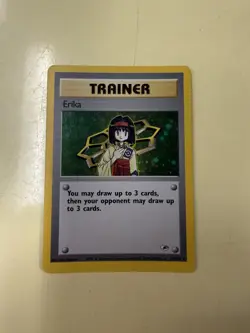 Pokemon TCG Gym Heroes Erika Trainer 16/132 Holo Rare - Image 1