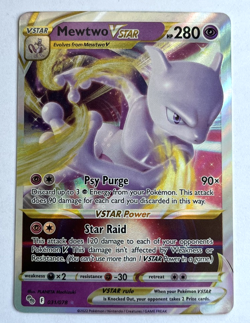 Pokemon TCG Mewtwo VSTAR 031/078 Pokemon GO Holo - Image 1