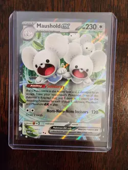 Pokemon TCG Maushold ex Paradox Rift 155/182 Holo Double Rare - Image 4