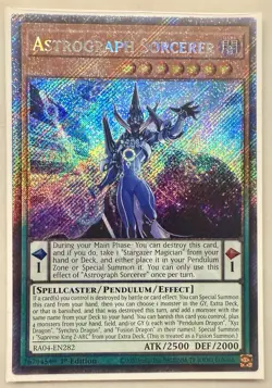 Astrograph Sorcerer 1st Edition Platinum Secret Rare RA04-EN282 Yu-Gi-Oh! - Image 1