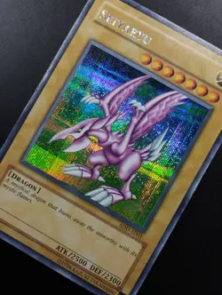 YUGIOH 2003 | SEIYARYU | SDD-E001 | PRISMATIC SECRET RARE | PROMO | VG (MP) - Image 4