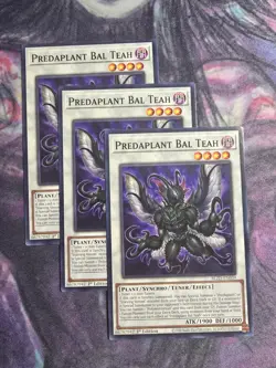 Yugioh! 3x Predaplant Bal Teah BLZD-EN039 Common 1st Ed NM - Image 1
