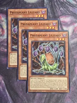 Yugioh! 3x Predaplant Lilizard BLZD-EN008 Common 1st Ed NM - Image 1