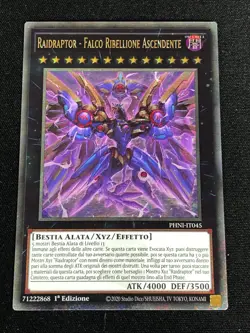 YUGIOH RAIRAPTOR RISING REBELLION FALCON PHNI-IT045 1ST QUARTER ITALIAN! EN045 - Image 1