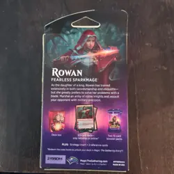 NEW SEALED MTG Magic The Gathering ROWAN Fearless Sparkmage Planeswaker Deck - Image 2