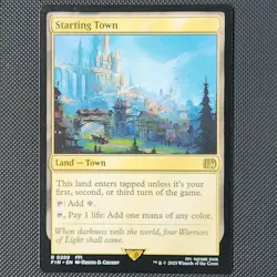 Starting Town R 0289 Final Fantasy FIN MTG Rare Land Unplayed Regular M/NM - Image 1