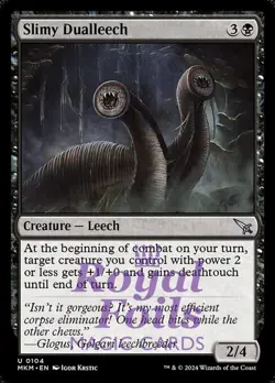 Slimy Dualleech 4x FOIL MTG Murders at Karlov Manor MKM Uncommon MINT black - Image 1